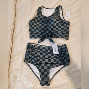 NWT Meet Curve Checkered Two Piece Set